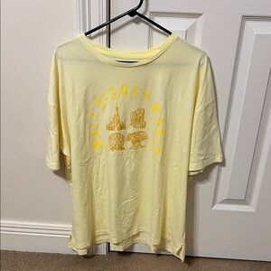 Yellow Disney World Graphic T-Shirt